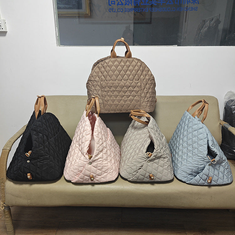 LPortable Cat Bag, Foldable Handheld Pet Carrier, Pet Backpack, Cat and Small Dog Bag