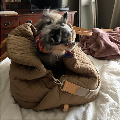 LPortable Cat Bag, Foldable Handheld Pet Carrier, Pet Backpack, Cat and Small Dog Bag