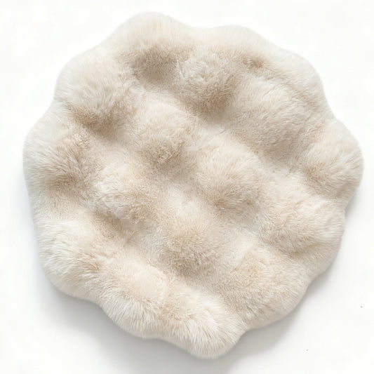 Luxury-style cat house plush round climbing bed sleeping pod, warm mat for cats and dogs, dog floor mat, dog bed pad